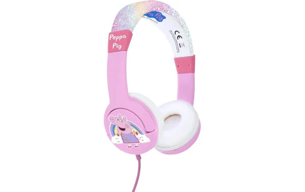 à prix promos Sortie ✨ OTL Casques Extra-auriculaires Peppa Glitter Rainbow Rose – On-Ear ⋅ Over-Ear Bluetooth Ou Fil 🌟 1