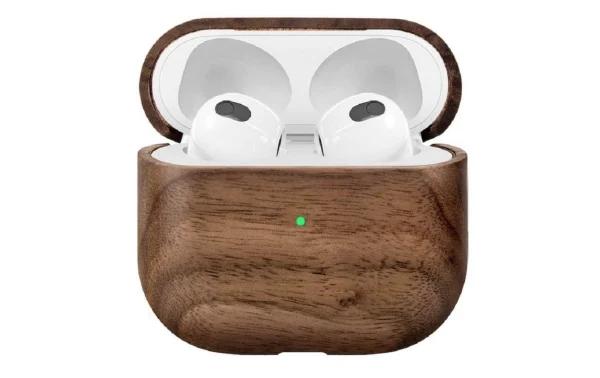 Remise 👍 Woodcessories Mallette De Transport Apple AirPods (3rd. Gen.) Brun – Accessoires écouteurs 🌟 fashion pas cher 1