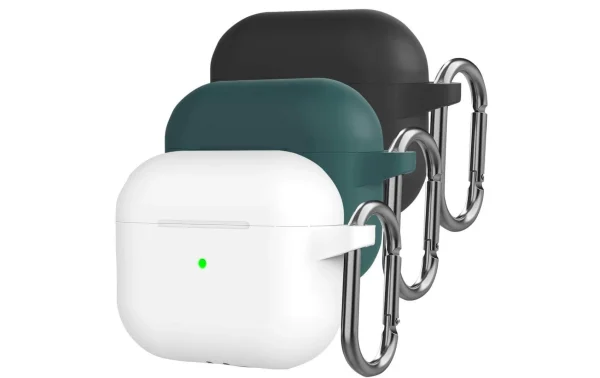 Tout neuf 🧨 4smarts Mallette De Transport 3er Set Apple AirPods 3 Vert / Noir / Blanc – Accessoires écouteurs 🧨 mode tendance 1